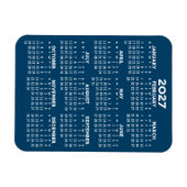 Magnet Flexible Calendrier de l'année complète 2023 - Minimal de b (Horizontal)