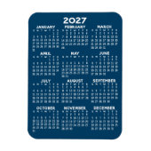 Magnet Flexible Calendrier de l'année complète 2023 - Minimal de b (Vertical)