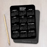 Magnet Flexible Calendrier de l'année complète 2023 - Minimal de b<br><div class="desc">Noir et blanc - Un calendrier minimal de 12 mois avec un arrière - plan couleur uni. Une recherche standard pour votre bureau à domicile ou casier scolaire.</div>