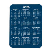 Magnet Flexible Calendrier de l'année complète 2023 - Minimal de b (Vertical)