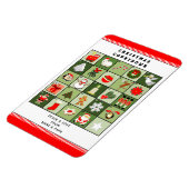 Magnet Flexible Calendrier de l'Avent carte de Noël créative (Côté Gauche)