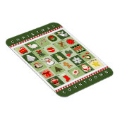 Magnet Flexible Calendrier de l'Avent de Noël (Côté Droit)