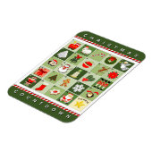 Magnet Flexible Calendrier de l'Avent de Noël (Côté Gauche)
