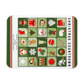 Magnet Flexible Calendrier de l'Avent de Noël (Horizontal)