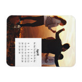 Magnet Flexible Calendrier de superposition avril 2025 (Horizontal)