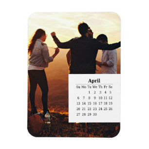 Magnet Flexible Calendrier de superposition avril 2025