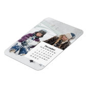 Magnet Flexible Calendrier de superposition décembre 2025 (Côté Gauche)