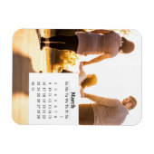 Magnet Flexible Calendrier de superposition mars 2025 (Horizontal)
