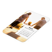 Magnet Flexible Calendrier de superposition mars 2025 (Côté Gauche)