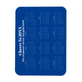 Magnet Flexible Calendrier des aimants flexibles du Carte de visit (Vertical)