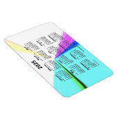 Magnet Flexible Calendrier des points de fuite 2025 par Janz 4x6 M (Côté Droit)