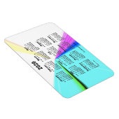 Magnet Flexible Calendrier des points de fuite 2029 par Janz 4x6 M (Côté Droit)