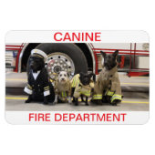 Magnet Flexible Calendrier du service d'incendie de Canine (Horizontal)