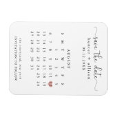 Magnet Flexible Calendrier Enregistrer l'aimant de date (Horizontal)