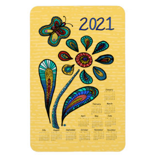Magnet Flexible Calendrier Garden of Hope Flower 2021