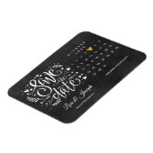 Magnet Flexible Calendrier Gold Heart Chalkboard Enregistrer la da (Côté Gauche)