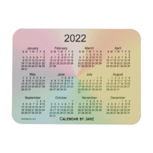 Magnet Flexible Calendrier La Boca Shimmer 2022 par Janz 3x4 Magne