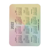 Magnet Flexible Calendrier La Boca Shimmer 2022 par Janz 3x4 Magne (Vertical)