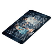 Magnet Flexible Calendrier magnétique personnalisé 2017 4x6 (Côté Gauche)