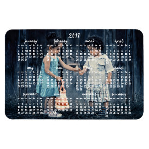 Magnet Flexible Calendrier magnétique personnalisé 2017 4x6