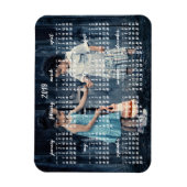 Magnet Flexible Calendrier magnétique personnalisé 2019 3x4 (Vertical)