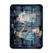 Magnet Flexible Calendrier magnétique personnalisé 2019 3x4 (Vertical)