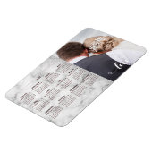 Magnet Flexible Calendrier Mariage 2020 de Sliver Marble (Côté Gauche)