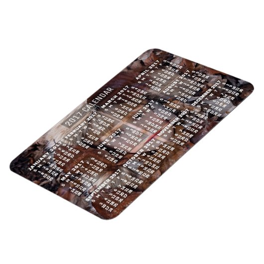 Magnet Flexible Calendrier mensuel 2017 Année Blanc | Ajouter une  (Côté Gauche)