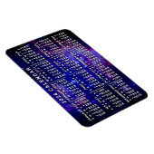 Magnet Flexible Calendrier mensuel 2024 Nebula spatiale externe (Côté Droit)