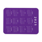 Magnet Flexible Calendrier mensuel 2025 (Horizontal)