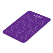 Magnet Flexible Calendrier mensuel 2025 (Côté Gauche)