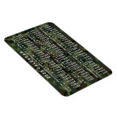 Magnet Flexible Calendrier mensuel 2025 Camouflage Camo Green (Côté Droit)
