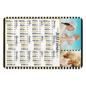 Magnet Flexible Calendrier mensuel à rayures pour l'année 2022 | P (Horizontal)