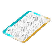 Magnet Flexible Calendrier Mini Aimanté 2022 d'Ocean Beach (Côté Gauche)