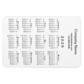 Magnet Flexible Calendrier minimum 2025 Nom de l'entreprise Inform (Horizontal)