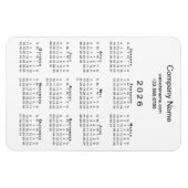 Magnet Flexible Calendrier minimum 2026 Nom de l'entreprise Inform (Horizontal)