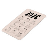 Magnet Flexible Calendrier moderne 2024 (Côté Gauche)