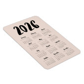 Magnet Flexible Calendrier moderne 2024 (Côté Droit)
