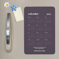 Calendrier mple chic 2024 Graphite violet personna