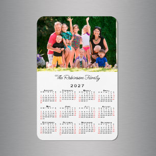 Magnet Flexible Calendrier personnalisable avec photo et nom 2027