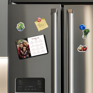 Magnet Flexible Calendrier photo 2025 Grange Rouge