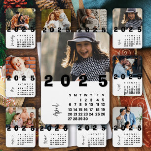 Magnet Flexible Calendrier Photo de Famille Nouvelle Année Avril 2