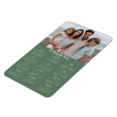 Magnet Flexible Calendrier photo de vacances 2026 Green Personnali (Côté Gauche)
