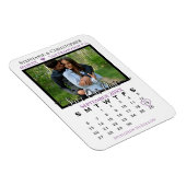 Magnet Flexible Calendrier photo Lavender Enregistrer notre date M (Côté Droit)