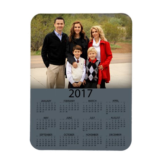 Magnet Flexible Calendrier photo moderne 2017 (Vertical)