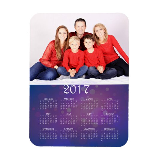 Magnet Flexible Calendrier photo moderne 2017 (Vertical)