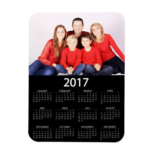 Magnet Flexible Calendrier photo moderne 2017 (Vertical)