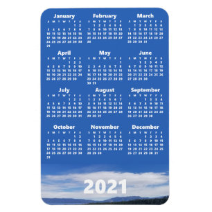 Magnet Flexible Calendrier Photo personnalisée 2021 Portrait de