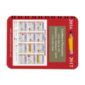 Magnet Flexible Calendrier scolaire de collecte de fonds (Horizontal)