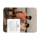 Magnet Flexible Calendrier superposé juillet 2025 (Horizontal)